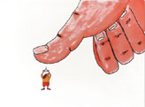 Daumen / Thumb, Illustration / cartoon