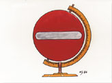 Einbahnstrasse / Oneway, Illustration / cartoon