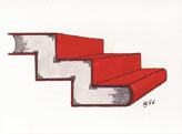 Treppe / Flight of Stairs, Illustration / cartoon