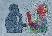 Brausepulver / Sherbet Powder, Styropor auf Sperrholz / polystyrene on plywood, 90x100 cm