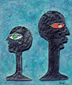 Die Ignoranten / Ignorance, Styropor auf Sperrholz / polystyrene on plywood, 100x120 cm