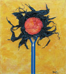 Bitte aufmachen / To Open, verschiedene Materialien auf Sperrholz / mixed media on plywood, 70x80 cm